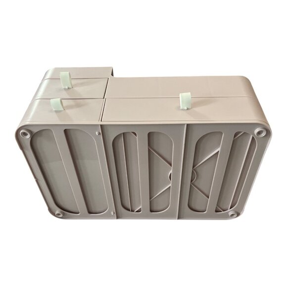 Multi-Compartment Desktop Organizer – Light Pink Plastic Storage Box with Drawer - Picture 5 of 5